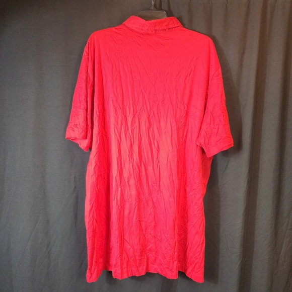 Ralph Lauren Polo Golf Mens Red Short Sleeve Polo Shirt XXL Vintage Lisle - Picture 6 of 6